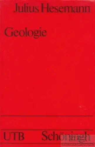 Buch: Geologie, Hesemann, Julius. Uni-Taschenbücher, 1978, Schöningh Verlag