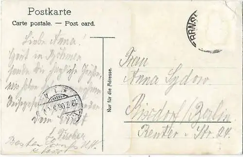 AK Böhm. Schweiz. Herrnskretschen. ca. 1906, Postkarte. Serien Nr, ca. 19 283568