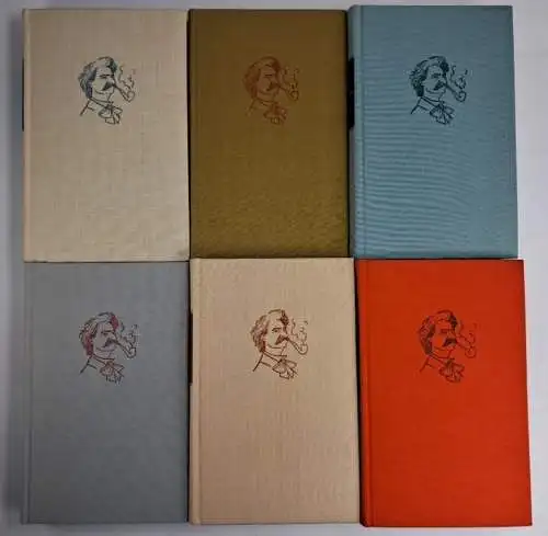 6 Bücher Mark Twain Romane, Arglosen, König Leopold, Huckelberry Finn, Fremde...