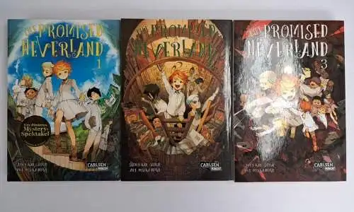 Manga: The Promised Neverland 1-3, Kaiu Shirai , Posuka Demizu, Carlsen Manga