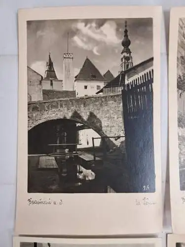 AK Lot 6 Postkarten Braunau am Inn, St. Stephan; Salzburgertor; Brückenkopf ...