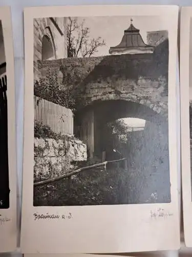 AK Lot 6 Postkarten Braunau am Inn, St. Stephan; Salzburgertor; Brückenkopf ...