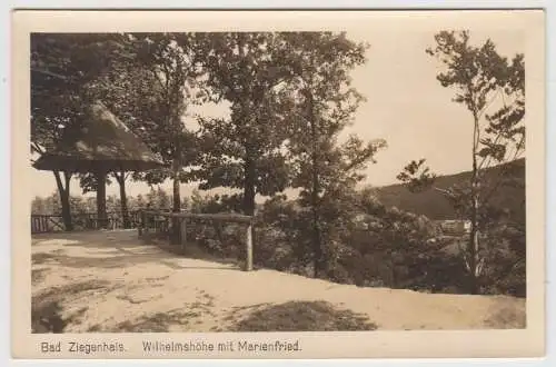 AK Bad Ziegenhals Wilhelmshöhe mit Marienfried, Glucholazy, Postkarte ungelaufen