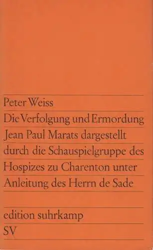 Buch: Die Verfolgung und Ermordung Jean Paul Marats, Weiss, Peter. Im Dialog