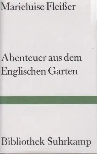 Buch: Abenteuer aus dem Englischen Garten, Fleißer, Marieluise. 1995