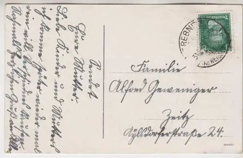 AK Viel Glück im neuen Jahre!, ca. 1923, gelaufen, gebraucht gut