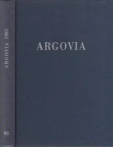 Buch: Argovia Band 95 / 1983, Verlag Sauerländer, gebraucht, sehr gut