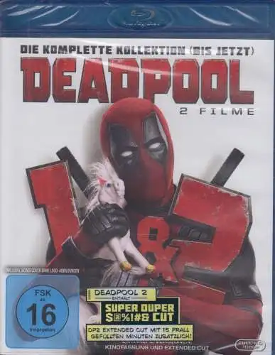 Blu-ray: Deadpool 1+2. 2018, Ryan Reynolds, Marvel, Original eingeschweißt