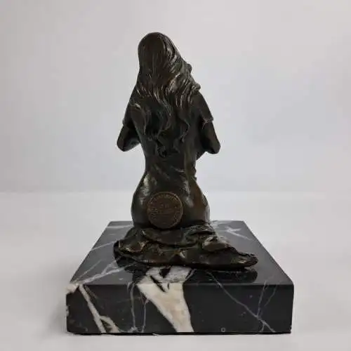 Bronze Skulptur Frau mit Baby, Bronze Garanti Paris, J. B. Deposee, Milo