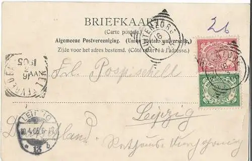 AK s Lands Plantentuin. ca. 1905, Postkarte. Ca. 1905, gebraucht, gut