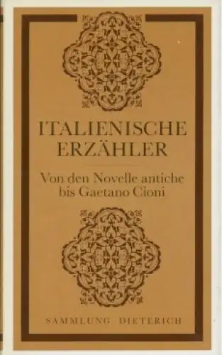 Sammlung Dieterich 319, Italienische Erzähler, Besthorn, Rudorf. 1984
