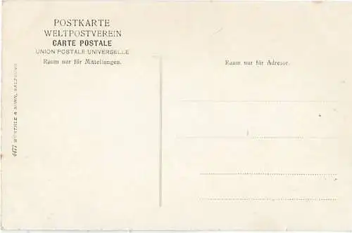 AK Rossatz gegen Dürrenstein. Wachau. ca. 1906, Postkarte. Serien Nr, ca. 1906
