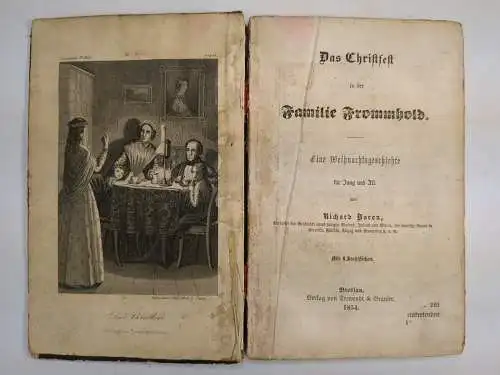 Buch: Das Christfest in der Familie Frommhold, R Baron, 1854, Trewendt & Grainer