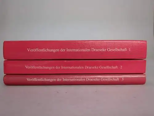 Veröffentlichungen der Internationalen Draeseke Gesellschaft 1-3, Schröder