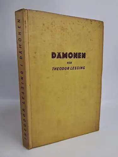 Buch: Dämonen, Theodor Lessing, 1929, Oesterheld & Co., gebraucht, gut
