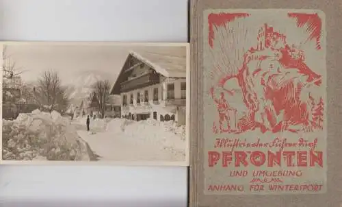 Buch: Illustrierter Führer durch Pfronten und Umgebung, 1924, Josef Steinhauser