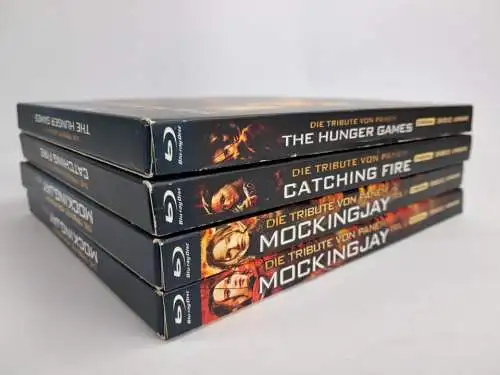 4 Blu-rays Die Tribute von Panem: The Hunger Games, Catching Fire, Mockingjay