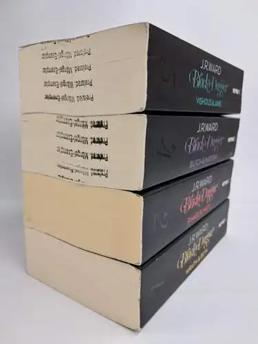 4 Bücher Black Dagger - Doppelbände, J. R. Ward, Heyne Verlag, 4 Bände