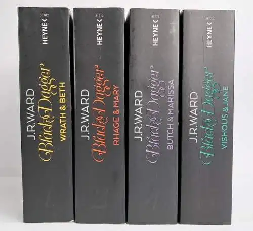 4 Bücher Black Dagger - Doppelbände, J. R. Ward, Heyne Verlag, 4 Bände