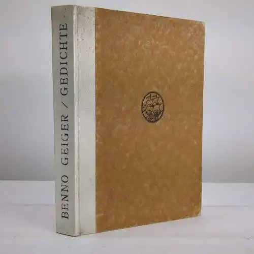 Buch: Gesammelte Gedichte, Benno Geiger, 1914, Insel Verlag, gebraucht, gut