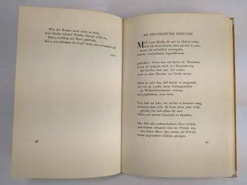 Buch: Gesammelte Gedichte, Benno Geiger, 1914, Insel Verlag, gebraucht, gut