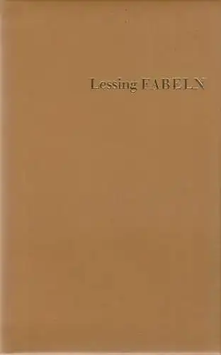 Buch: Der Rangstreit der Tiere. Fabeln, Lessing, Gotthold Ephraim. 1980