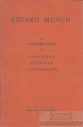 Buch: Edvard Munch. 1951, The Arts Council, gebraucht, gut