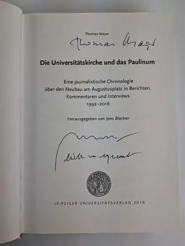 Buch: Die Universitätskirche und das Paulinum, Thomas, 2016, Universitätsverlag