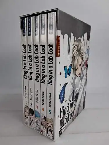 Manga: King in a Lab Coat 1-5, Retsu Ayase, 2020, Altraverse, 5 Bände + 5 Karten