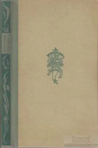 Buch: Nachtwachen, Bonaventura. Das Wunderhorn, W. J. Mörlins Verlag