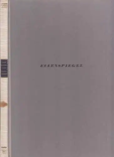 Buch: Eulenspiegel. Elf Gedichte, elf Radierungen. Leip, Bitterlich, 1941, Cotta