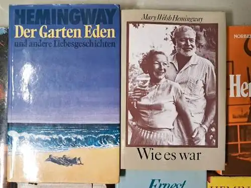 13 Bücher Ernest Hemingway: Fiesta, 49 Stories, In Kuba, Wie es war ...