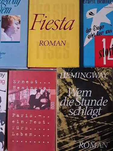 13 Bücher Ernest Hemingway: Fiesta, 49 Stories, In Kuba, Wie es war ...