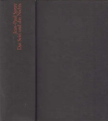 Buch: Das Sein und das Nichts, Jean-Paul Sartre, 1980, Rowohlt, Ontologie