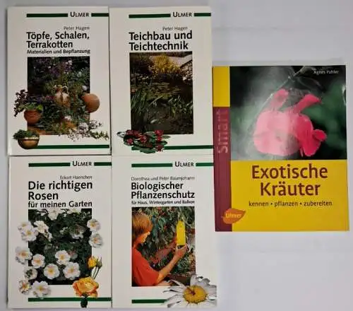 21 Bücher Garten: 1000 Gartenpflanzen, Rosen, Kräuter, Ratgeber, wenig Zeit ...