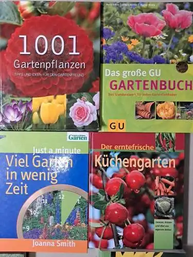 21 Bücher Garten: 1000 Gartenpflanzen, Rosen, Kräuter, Ratgeber, wenig Zeit ...