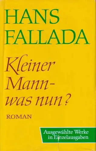 Buch: Kleiner Mann - was nun?, Roman. Fallada, Hans, 1982, Aufbau-Verlag
