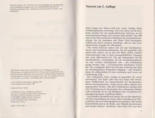 Buch: Einführung in die Sozialisationstheorie, Hurrelmann, Klaus, 1998, Beltz