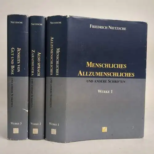 Buch: Friedrich Nietzsche -Werke in drei Bänden, 1994, Könemann, 3 Bände