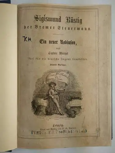 Buch: Sigismund Rüstig der Bremer Steuermann, Capitain Marryat, B. G. Teubner