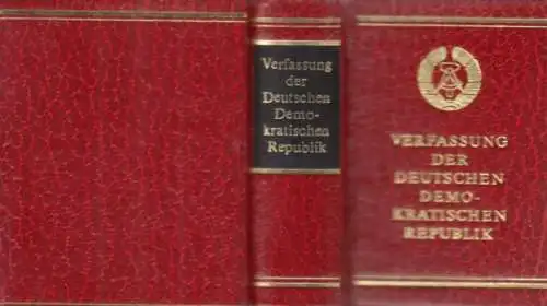 Buch: Verfassung der Deutschen Demokratischen Republik. 1975, gebraucht, gut