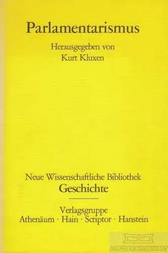 Buch: Parlamentarismus, Kluxen, Kurt. 1980, Verlag Anton Hain Meisenheim