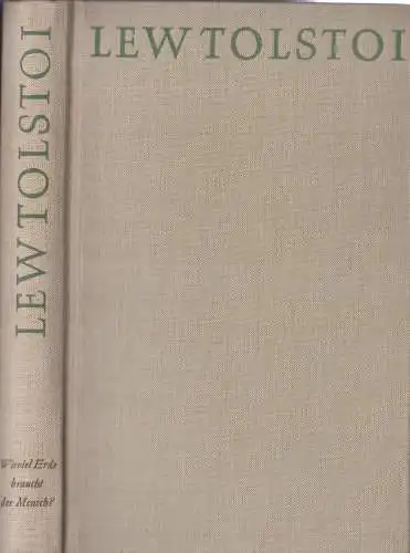 Buch: Wieviel Erde braucht der Mensch? Tolstoi, Lew. 1966, gebraucht, gut