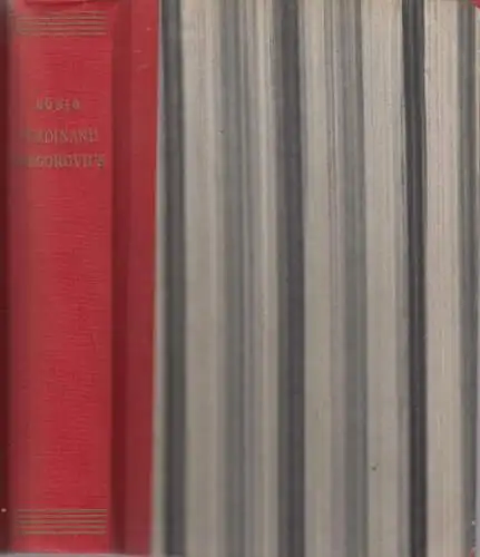 Buch: Ferdinand Gregorovius, Hönig, Johannes, 1944, Stuttgart, Cotta'sche