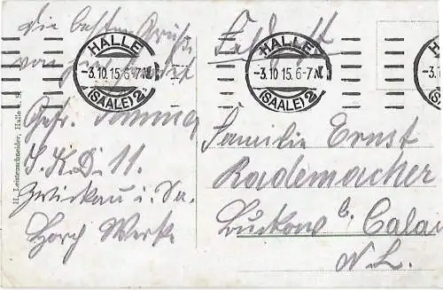 AK Francksche Stiftungen. Halle a.S. ca. 1915, Postkarte. Ca. 1915