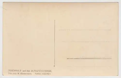 AK Bad Ziegenhals. Hotel Germanenbad mit Holzberg, Glucholazy, Postkarte