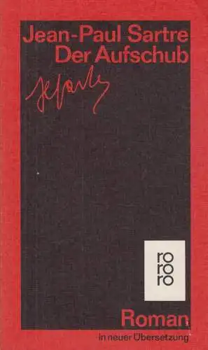 Buch: Der Aufschub, Sartre, Jean-Paul. Rororo, 1990, Rowohlt Taschenbuch Verlag