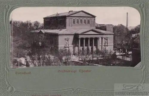 AK Darmstadt. Großherzogl. Theater. ca. 1919, Postkarte. Ca. 1919
