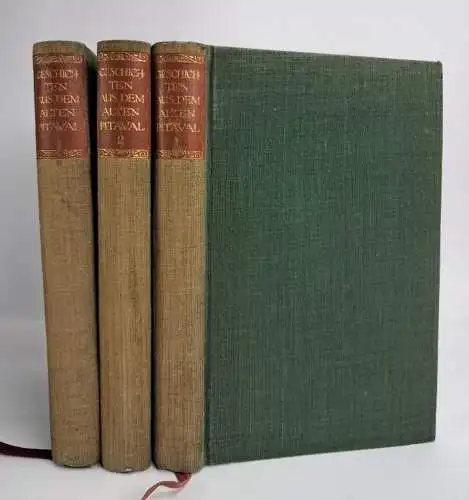 Buch: Geschichten aus dem alten Pitaval, Paul Ernst (Hrsg.), 1910, Insel, 3 Bde