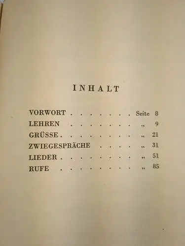 Buch: Gedichte von Friedrich Gundolf, 1930, Georg Bondi Verlag, gebraucht, gut